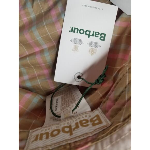 Barbour  Women's color block bucket hat One Size  green NWT - Picture 5 of 8